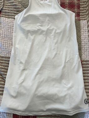 Vuori White Athletic Tank Dress